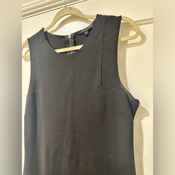 Felicity & Coco sleeveless knit sheath ruffle black dress - Picture 5 of 12